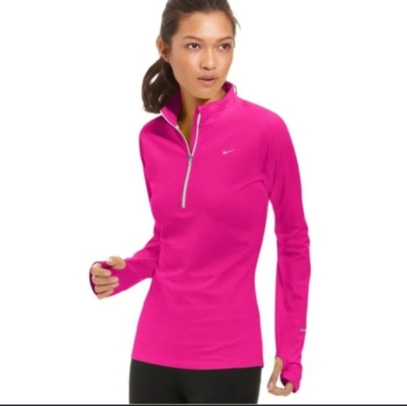 Nike Jackets & Blazers - Nike Dri-Fit Half-Zip Pullover in Pink